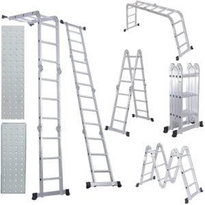 Comie 330lb Multipurpose Aluminum Step Ladder