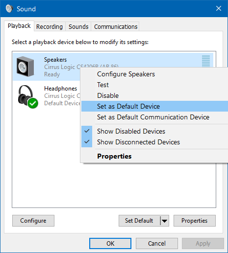 usb headset not working windows 10